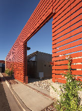 As this slat wall illustrates, the exterior of an MCP can be customized to match an existing facade or environment. (Photo: Provided by Johnson Controls.)