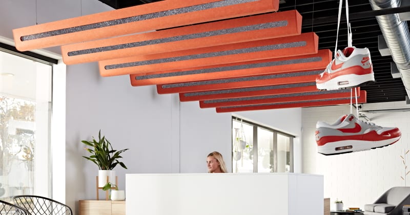Kirei Air Baffle Acoustic Ceiling Baffle Inspired by Nike