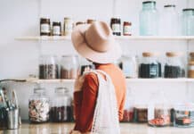 women in a retail store.